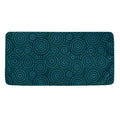 Blue Aboriginal Dot Pattern Print Towel