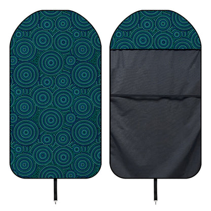 Blue Aboriginal Dot Pattern Print Waterproof Car Seat Cover