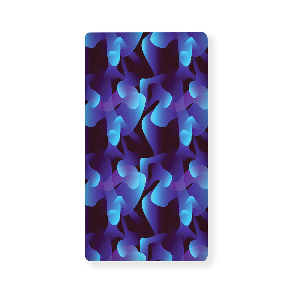 Blue Abstract Spirit Print Baby Crib Sheet