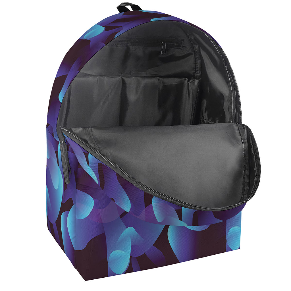 Blue Abstract Spirit Print Backpack