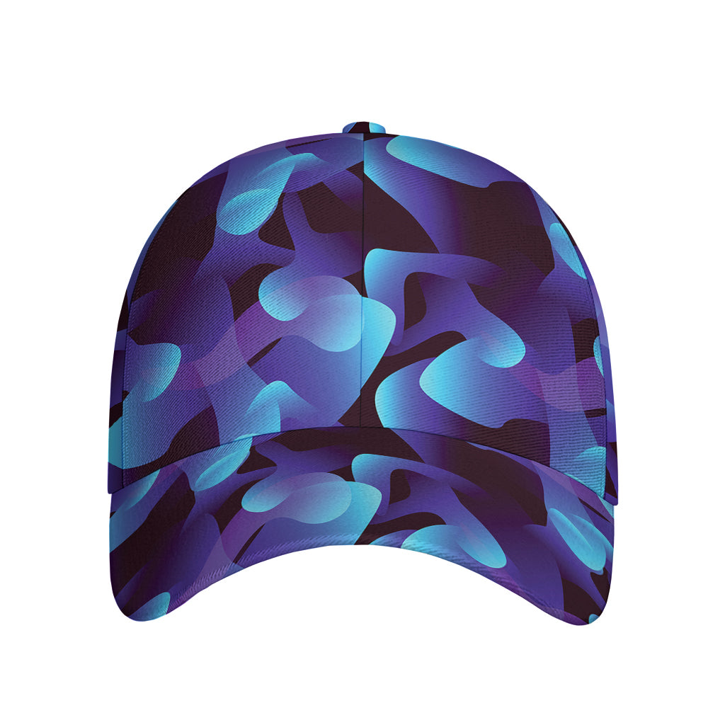 Blue Abstract Spirit Print Baseball Cap