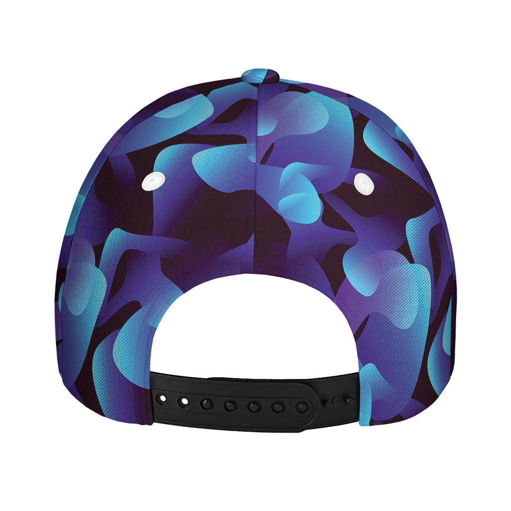 Blue Abstract Spirit Print Baseball Cap