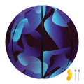 Blue Abstract Spirit Print Basketball