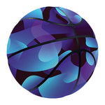 Blue Abstract Spirit Print Basketball