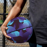 Blue Abstract Spirit Print Basketball