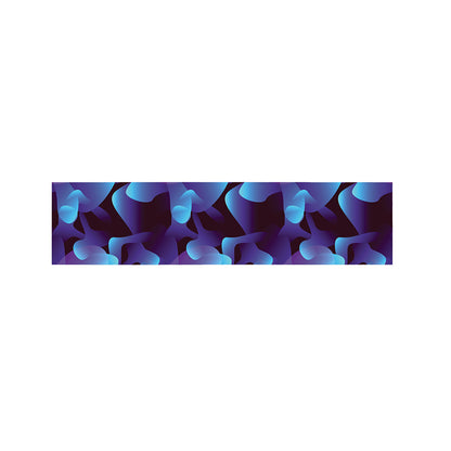 Blue Abstract Spirit Print Bed Runner