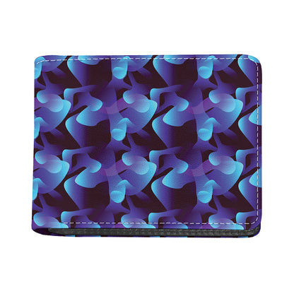 Blue Abstract Spirit Print Bifold Wallet