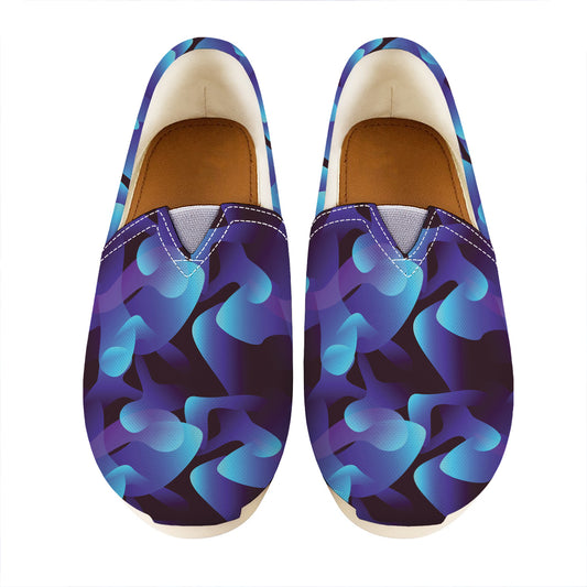 Blue Abstract Spirit Print Casual Shoes
