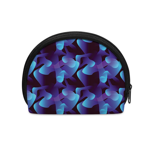 Blue Abstract Spirit Print Coin Purse