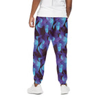 Blue Abstract Spirit Print Cotton Pants