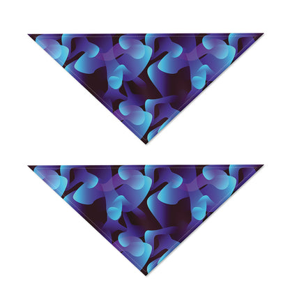 Blue Abstract Spirit Print Dog Bandana