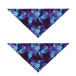 Blue Abstract Spirit Print Dog Bandana