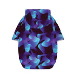 Blue Abstract Spirit Print Dog Zip Up Hoodie