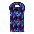 Blue Abstract Spirit Print Double Neoprene Wine Tote