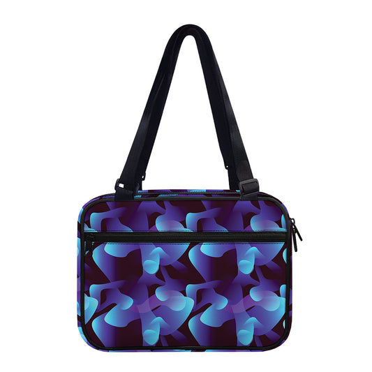 Blue Abstract Spirit Print Double Strap Bible Bag