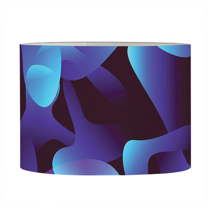 Blue Abstract Spirit Print Drum Lamp Shade