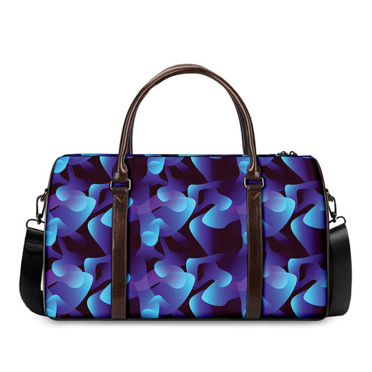 Blue Abstract Spirit Print Duffle Bag