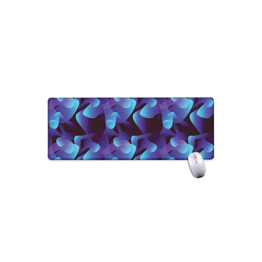 Blue Abstract Spirit Print Extended Mouse Pad