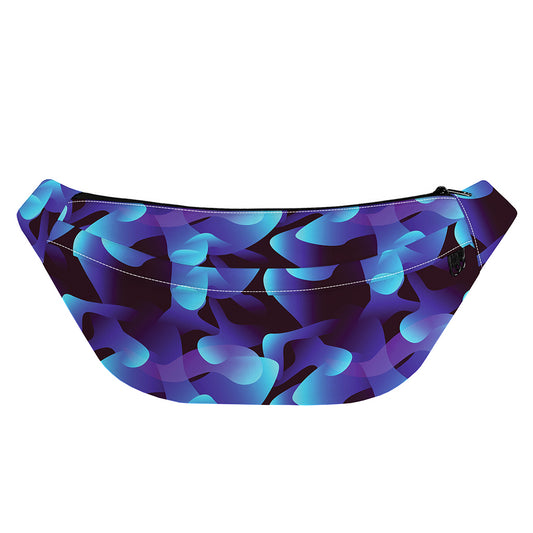 Blue Abstract Spirit Print Fanny Pack