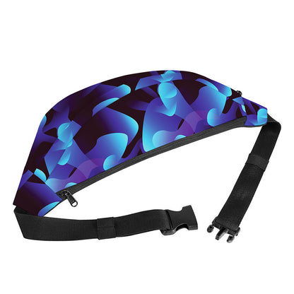 Blue Abstract Spirit Print Fanny Pack