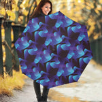Blue Abstract Spirit Print Foldable Umbrella