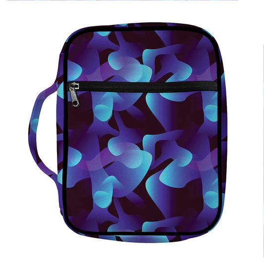 Blue Abstract Spirit Print Front Pocket Bible Bag