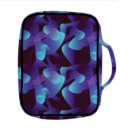 Blue Abstract Spirit Print Front Pocket Bible Bag
