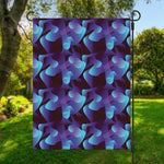 Blue Abstract Spirit Print Garden Flag