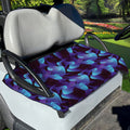 Blue Abstract Spirit Print Golf Cart Seat Cover
