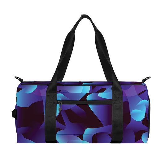 Blue Abstract Spirit Print Gym Bag