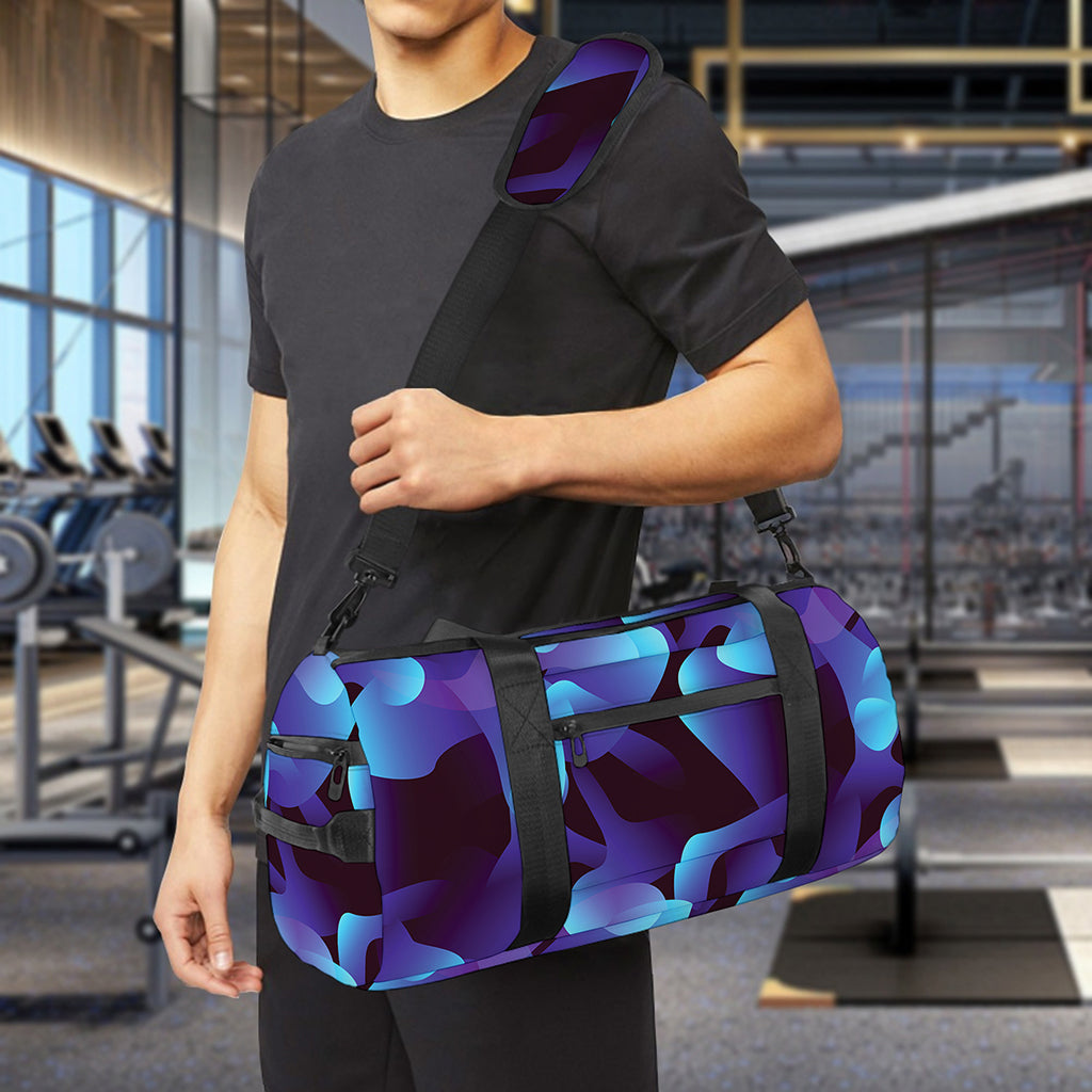 Blue Abstract Spirit Print Gym Bag
