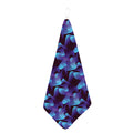 Blue Abstract Spirit Print Hand Towel
