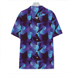 Blue Abstract Spirit Print Hawaiian Shirt