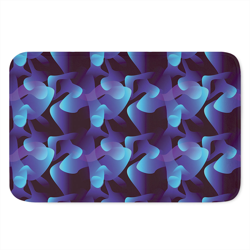 Blue Abstract Spirit Print Indoor Door Mat