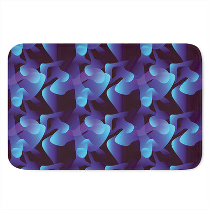 Blue Abstract Spirit Print Indoor Door Mat