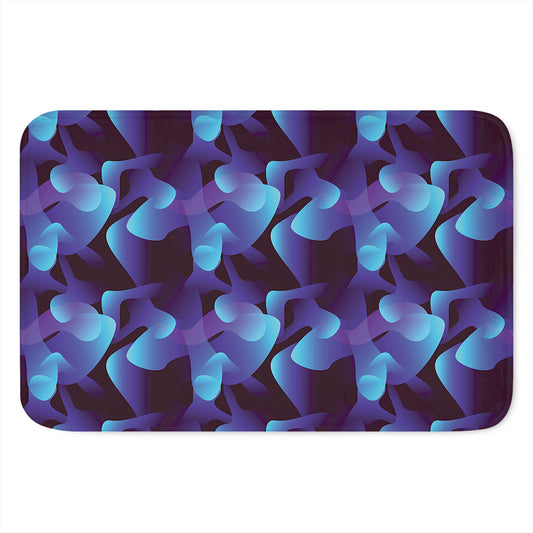 Blue Abstract Spirit Print Indoor Door Mat