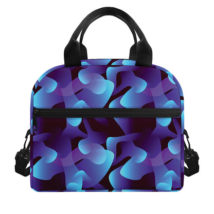 Blue Abstract Spirit Print Insulated Lunch Bag