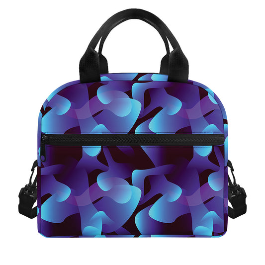 Blue Abstract Spirit Print Insulated Lunch Bag