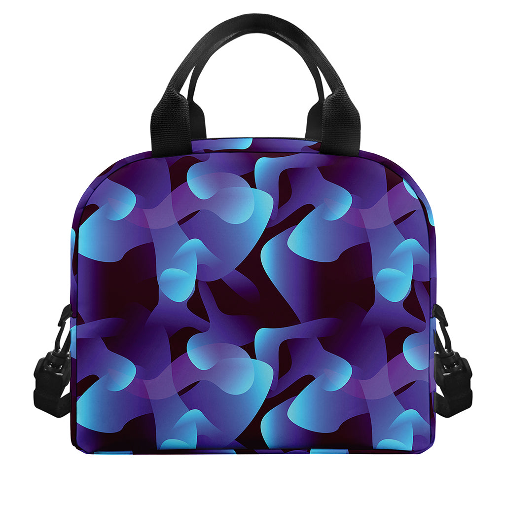 Blue Abstract Spirit Print Insulated Lunch Bag