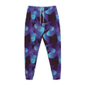 Blue Abstract Spirit Print Jogger Pants