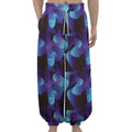 Blue Abstract Spirit Print Lantern Pants