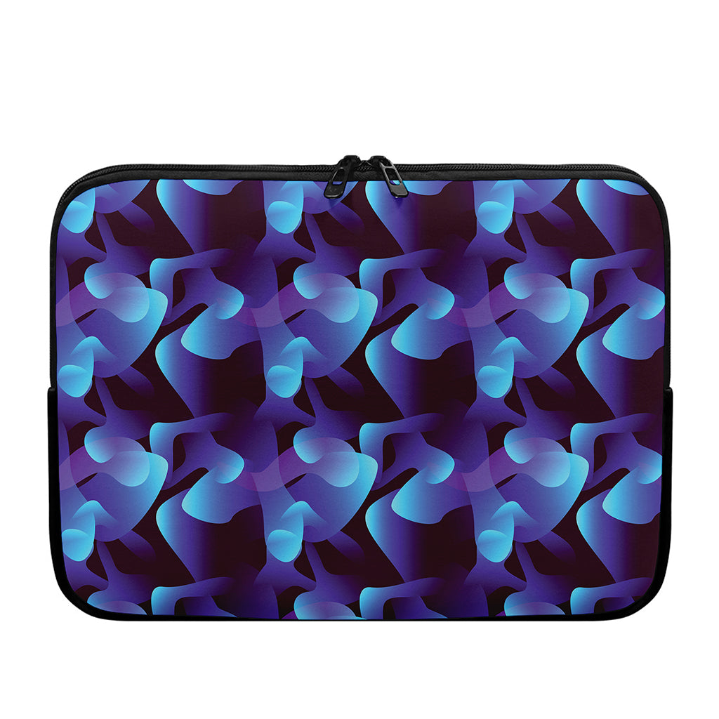 Blue Abstract Spirit Print Laptop Sleeve