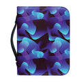Blue Abstract Spirit Print Leather Bible Cover