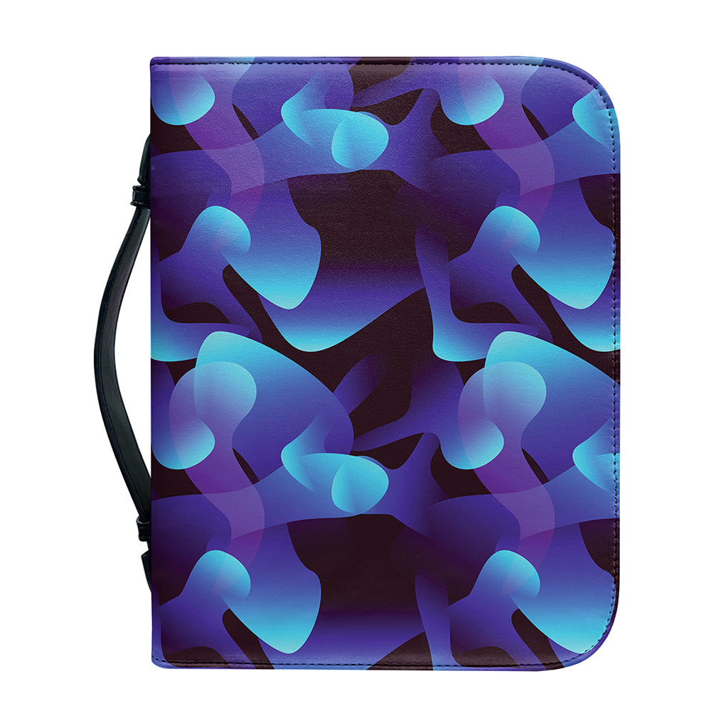 Blue Abstract Spirit Print Leather Bible Cover