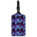 Blue Abstract Spirit Print Luggage Tag