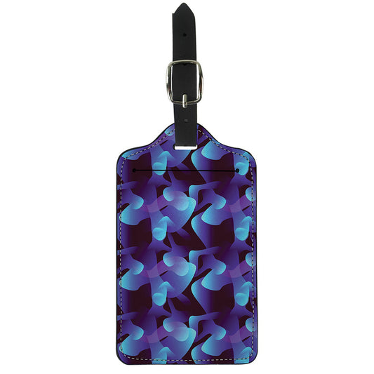 Blue Abstract Spirit Print Luggage Tag