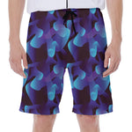 Blue Abstract Spirit Print Men's Beach Shorts