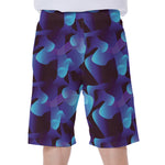 Blue Abstract Spirit Print Men's Beach Shorts