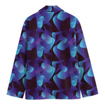Blue Abstract Spirit Print Men's Blazer