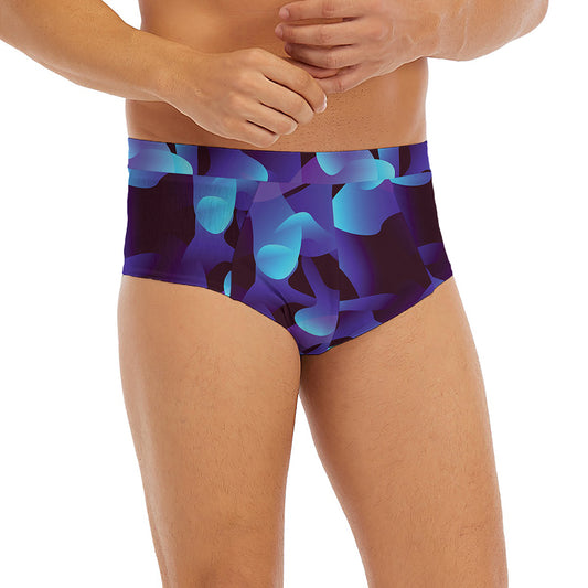 Blue Abstract Spirit Print Men's Briefs
